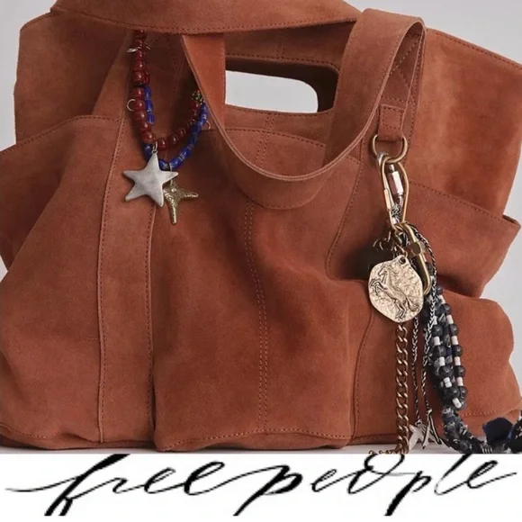 Free People Suede Caravan Tote❤️NWOT - Picture 1 of 4